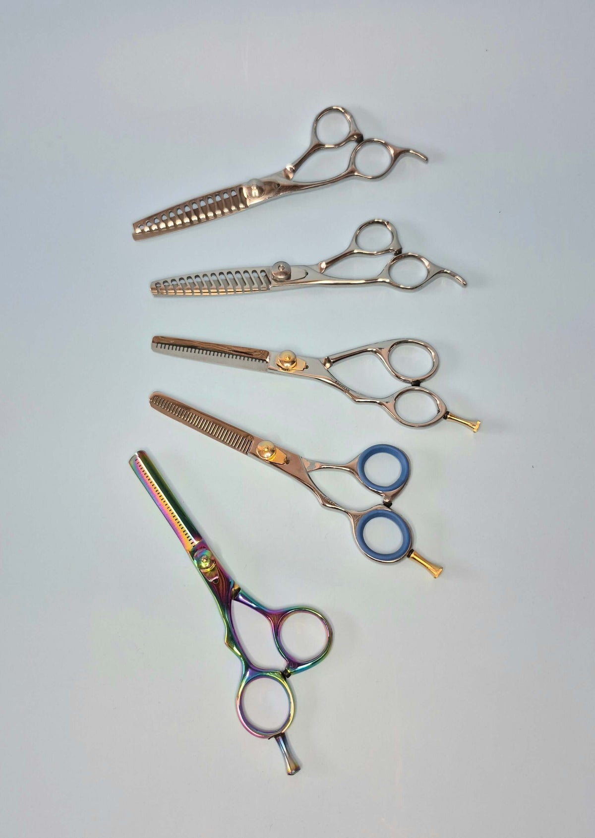 Ciseaux de coiffure Tamsco pour gauchers à trois anneaux 5,25" (des États-Unis)