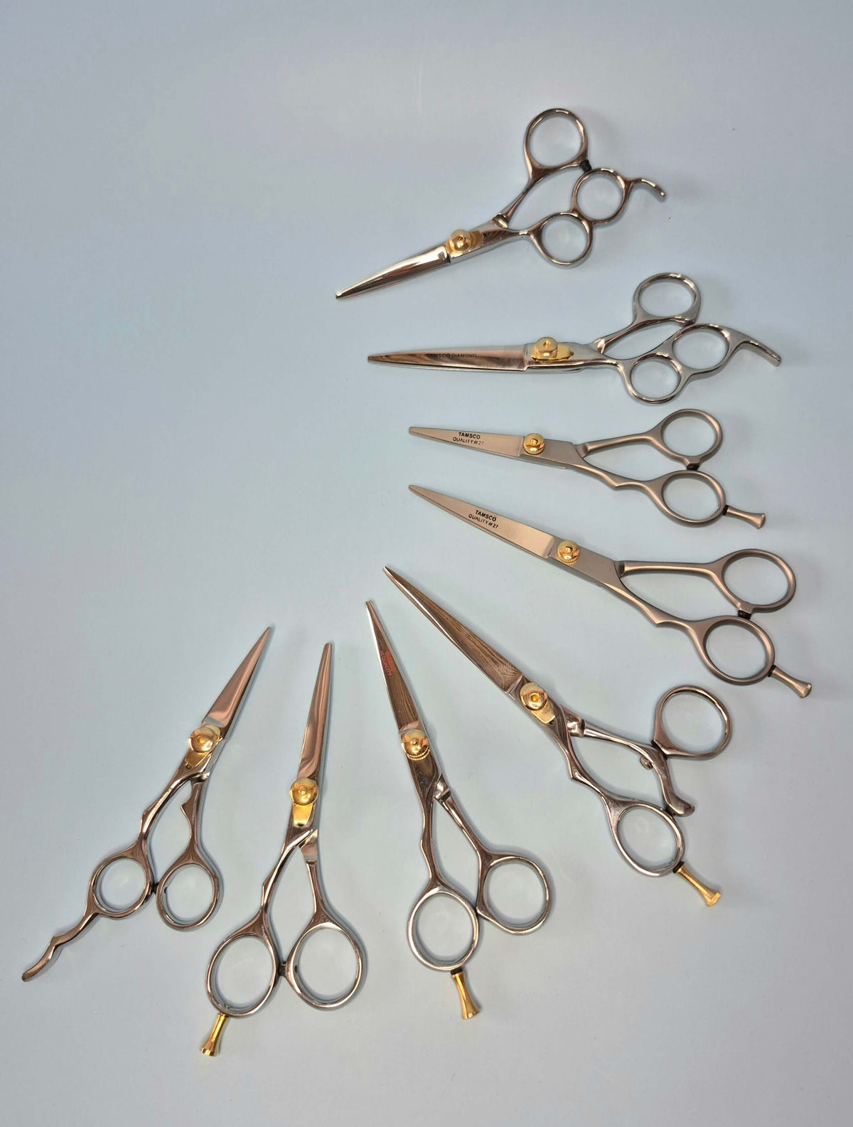 Left handed barber scissors 7"