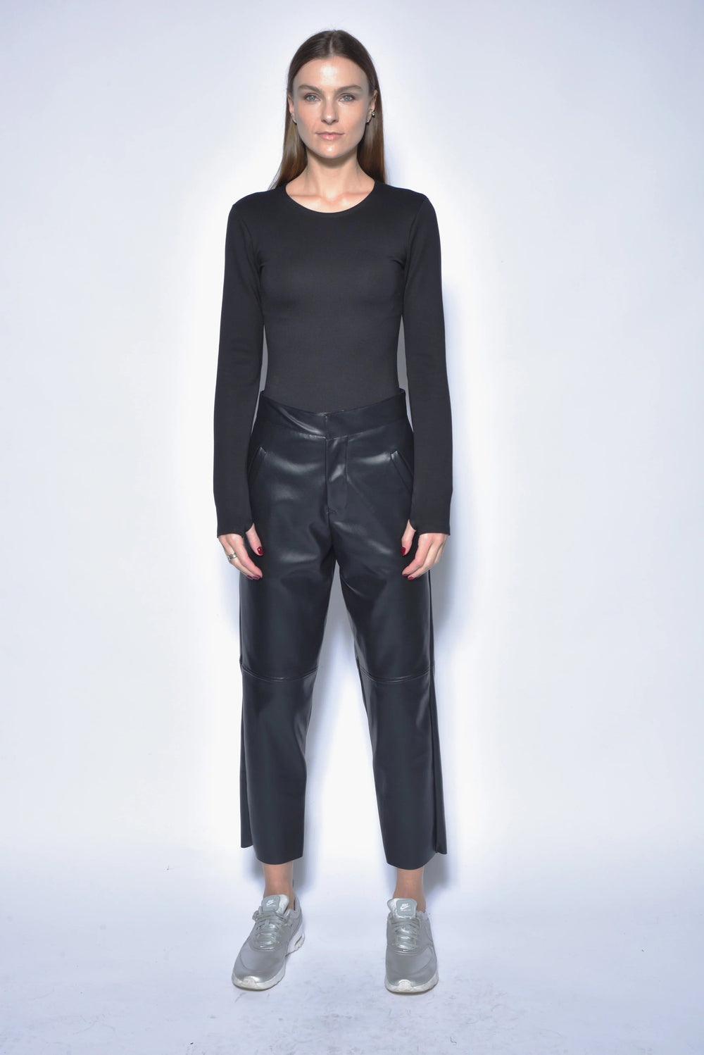 Vegan straight leg pants