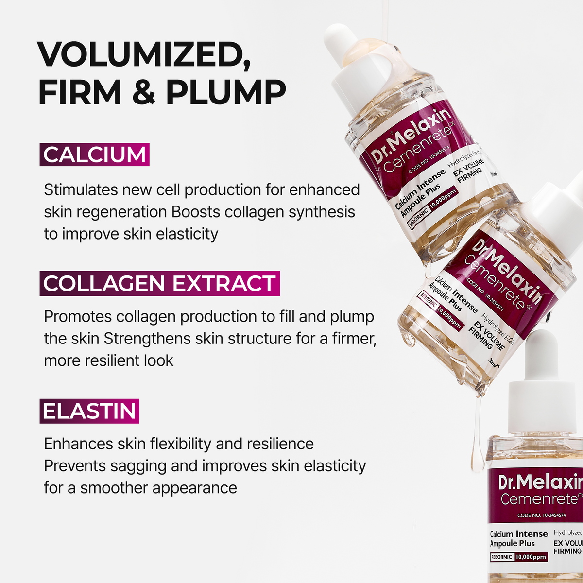 Dr. Melaxin Cemenrete Calcium Volume Ampoule Plus - Snipetell