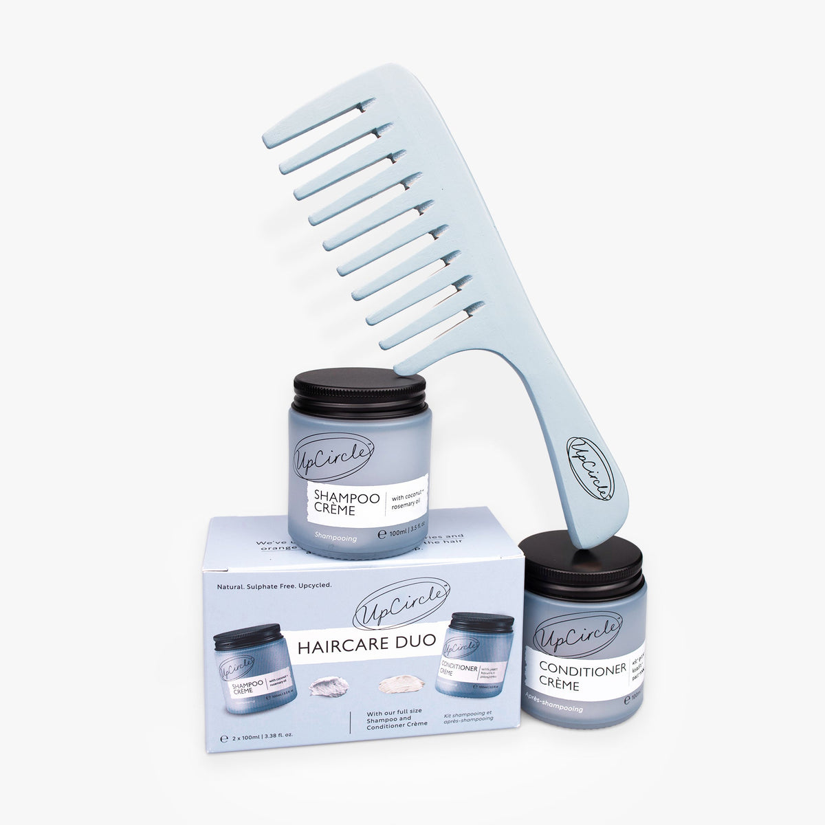 The Haircare Duo + Bamboo Wide Tooth Comb - Snipetell