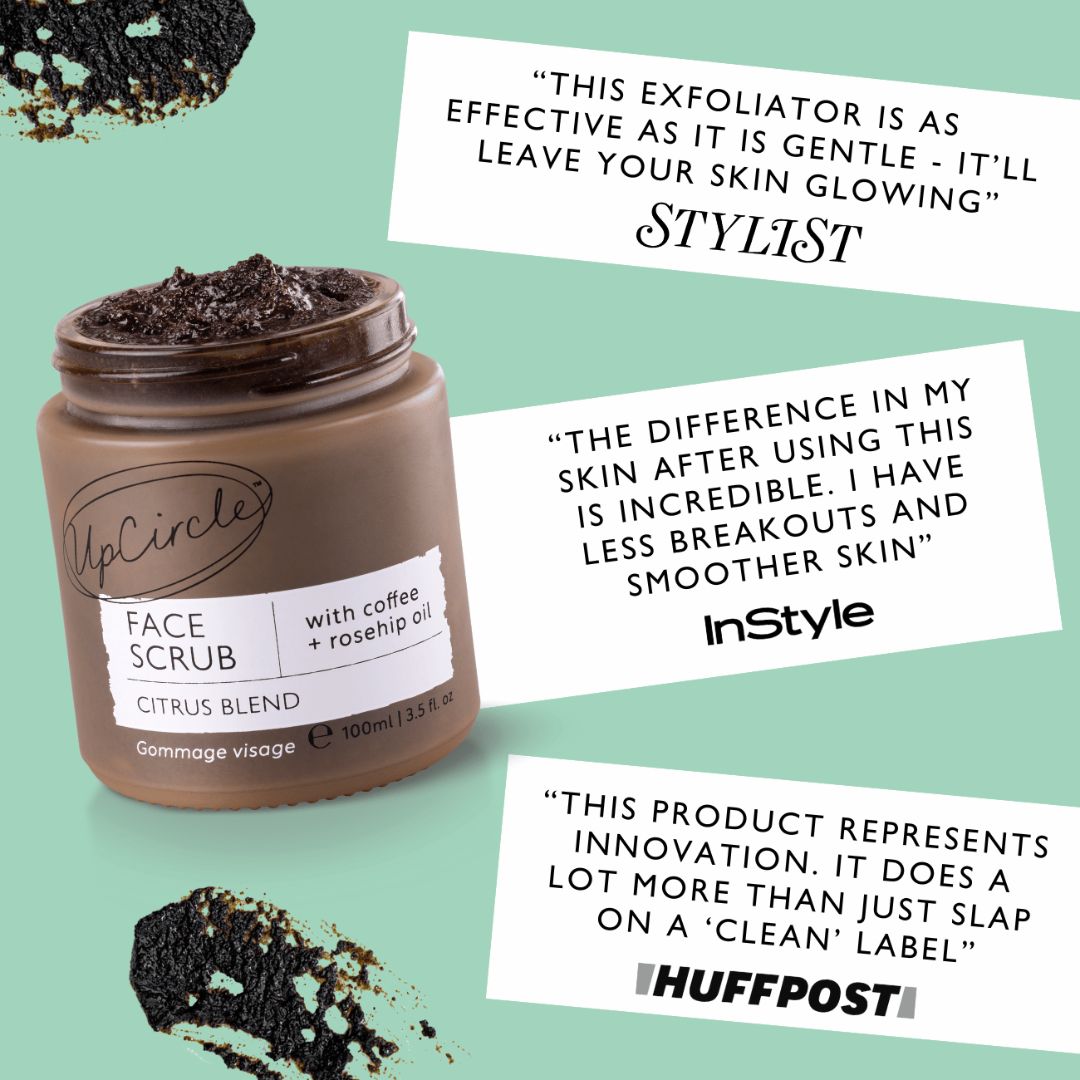 Face Scrub with Coffee + Rosehip Oil - Snipetell