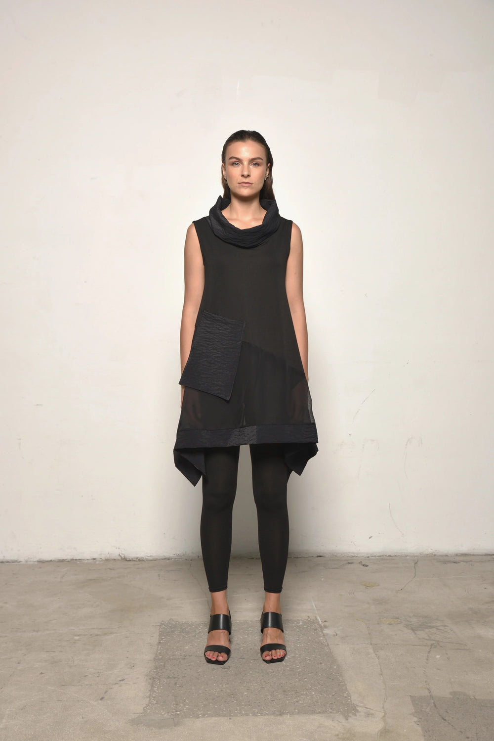 Sleeveless Mix Tunic