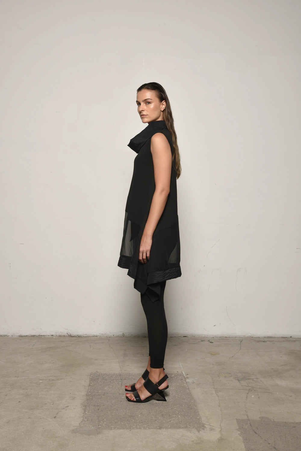 Sleeveless Mix Tunic