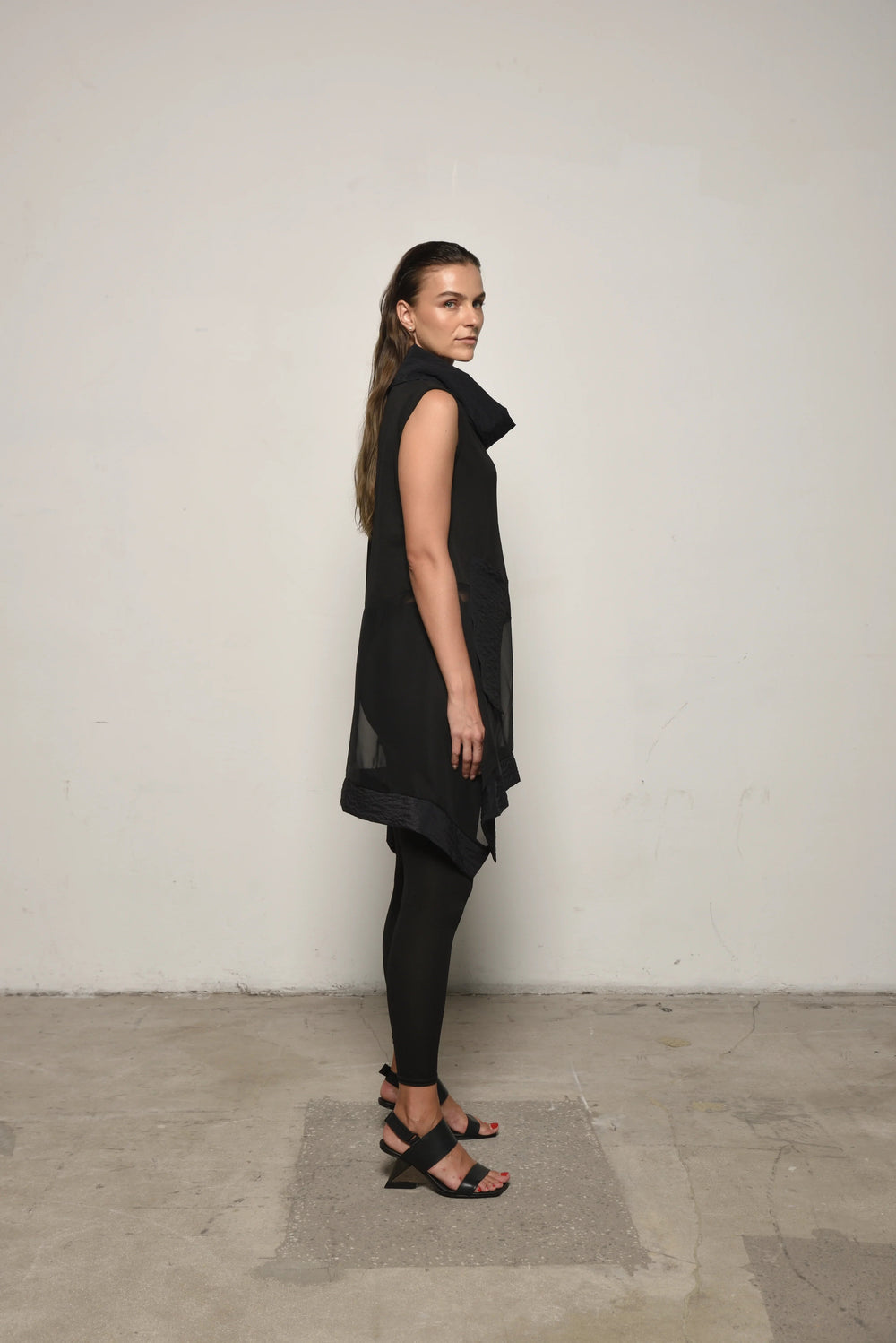 Sleeveless Mix Tunic