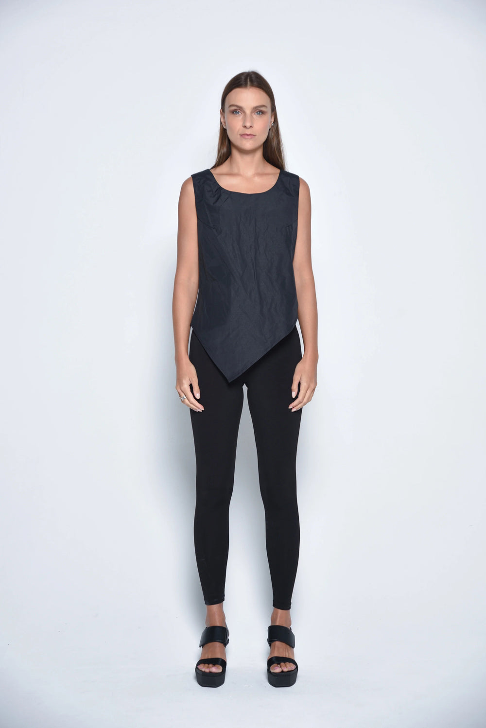 Uneven Hem Tank