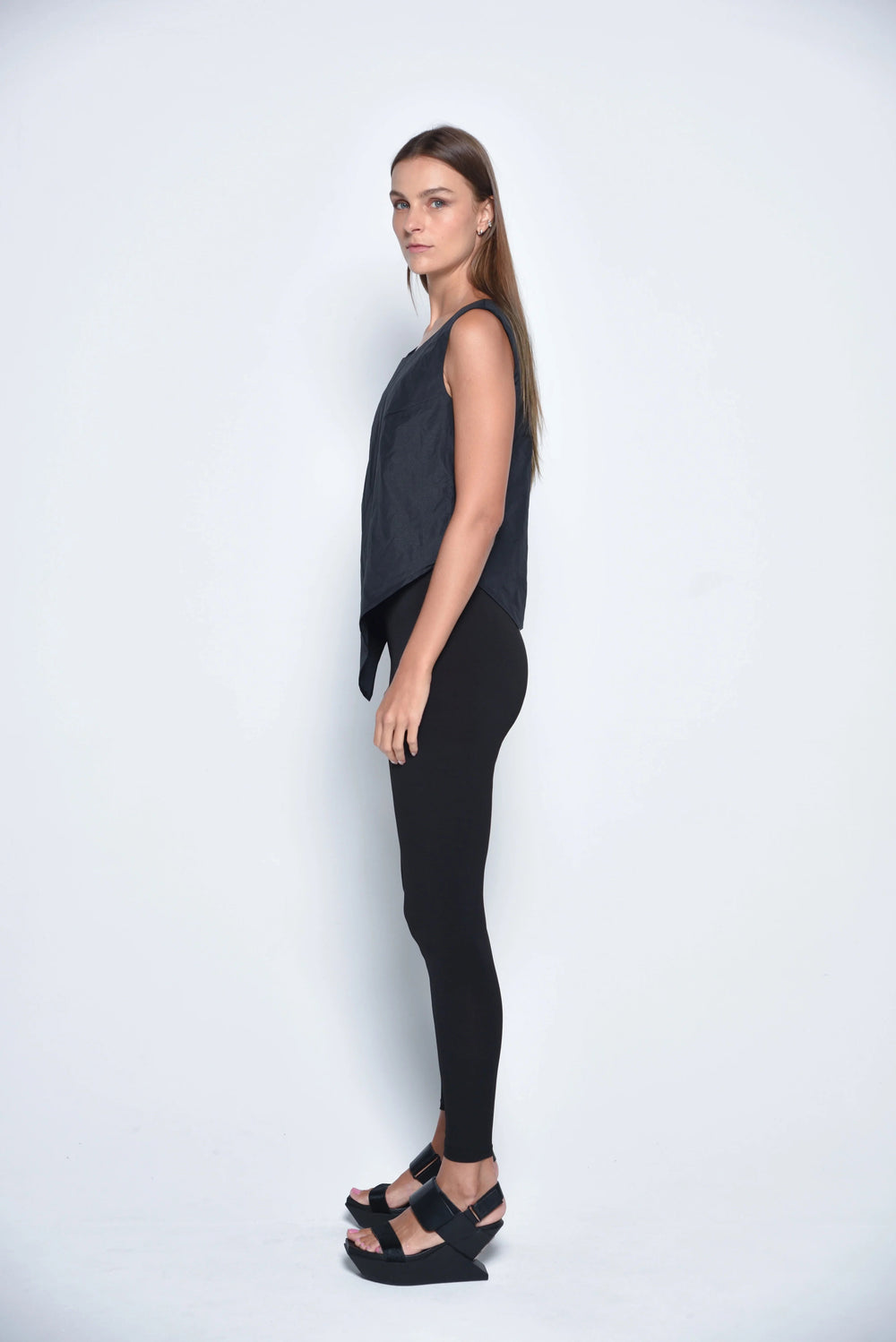 Uneven Hem Tank