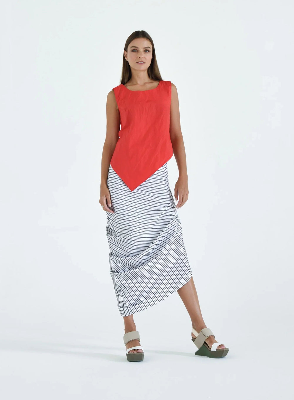 Uneven Hem Tank