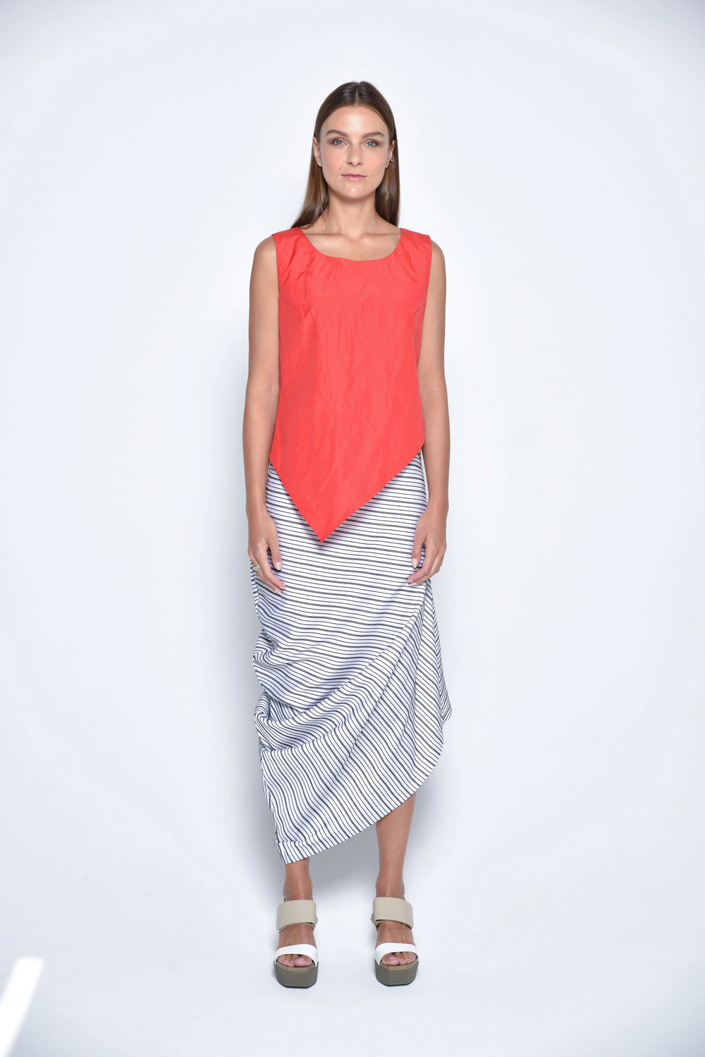 Uneven Hem Tank