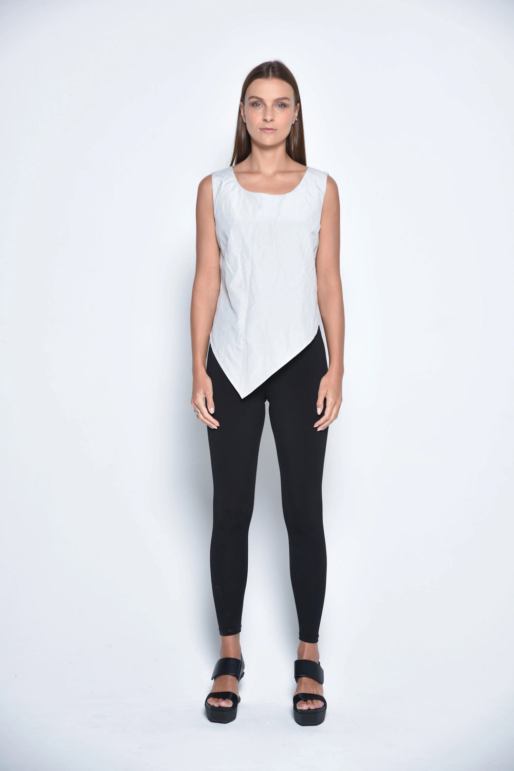 Uneven Hem Tank