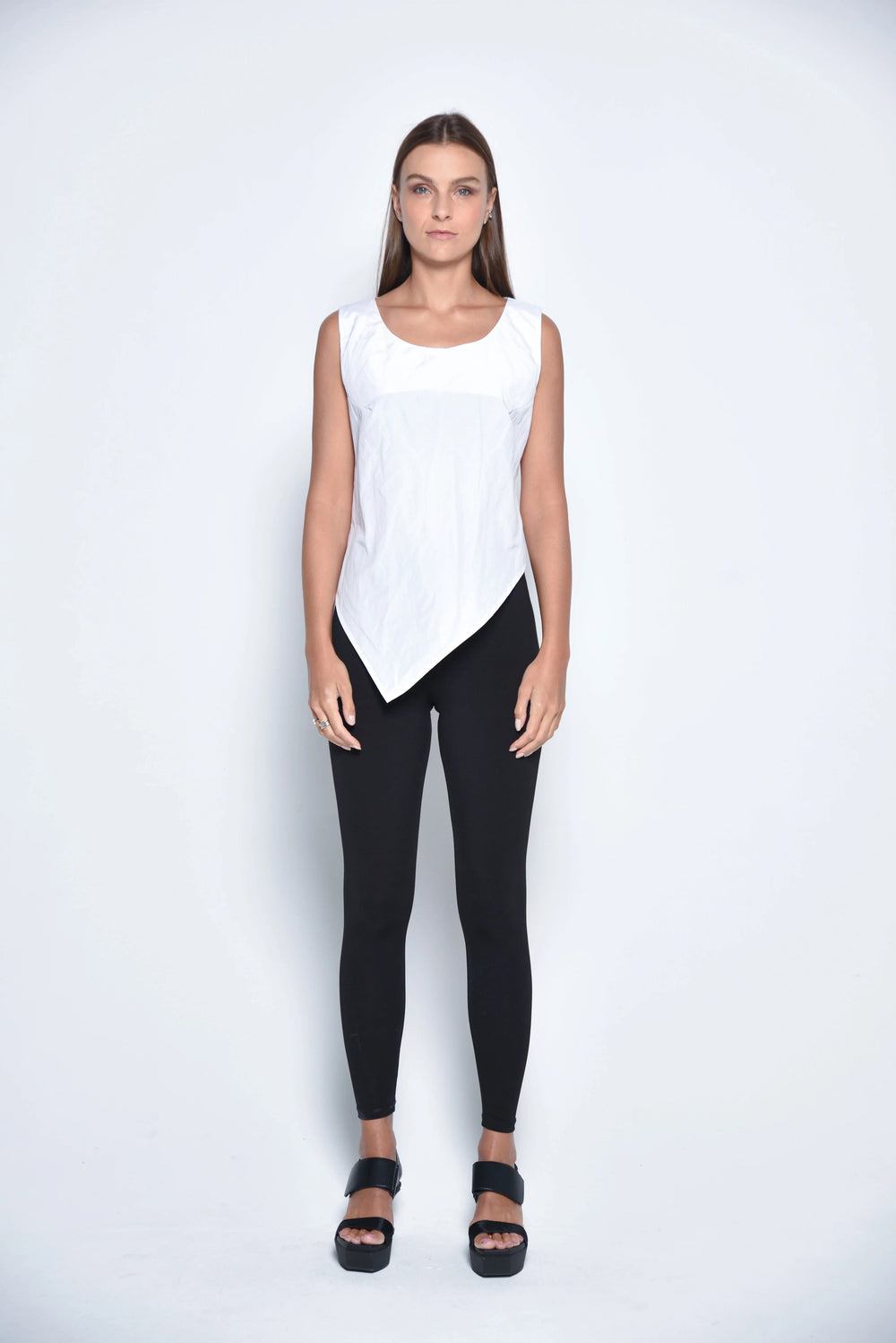 Uneven Hem Tank