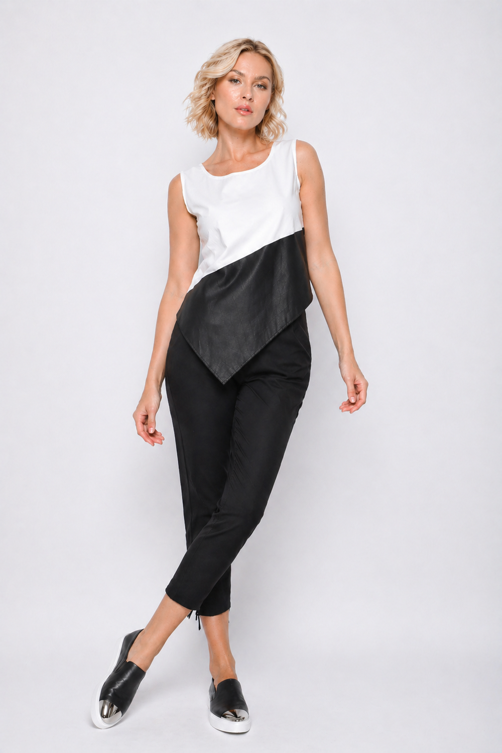 Uneven Hem Tank