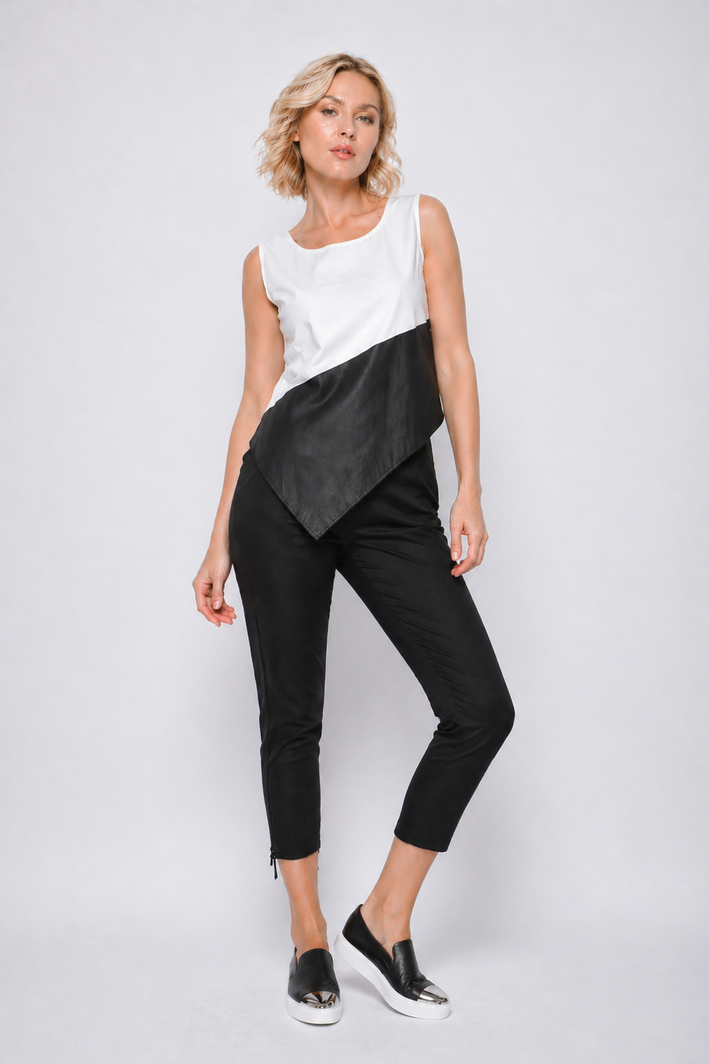 Uneven Hem Tank