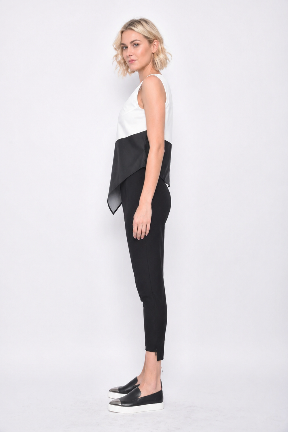 Uneven Hem Tank