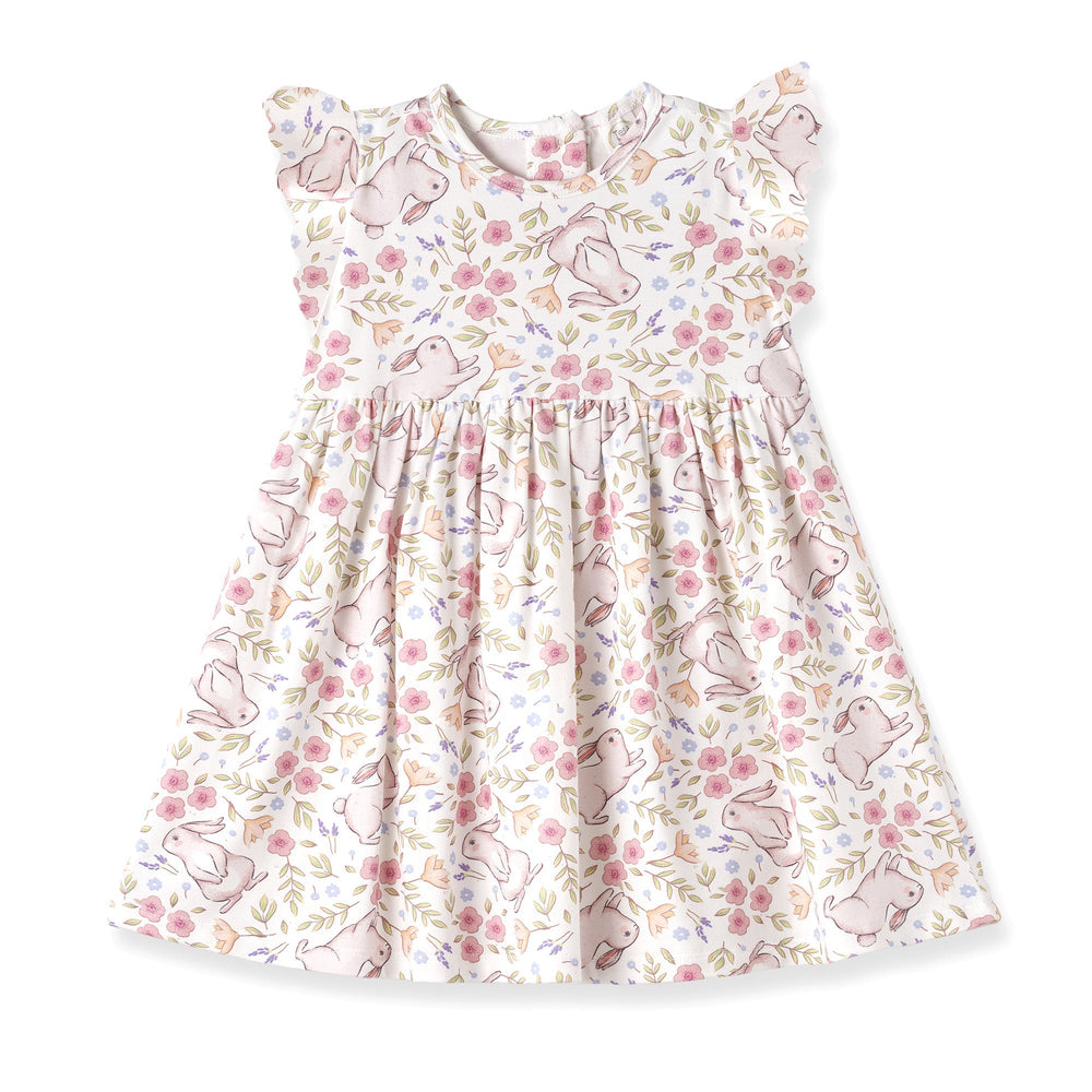 Bunny Blooms Bamboo Easter Dress for Baby & Toddler Girls Tesa Babe