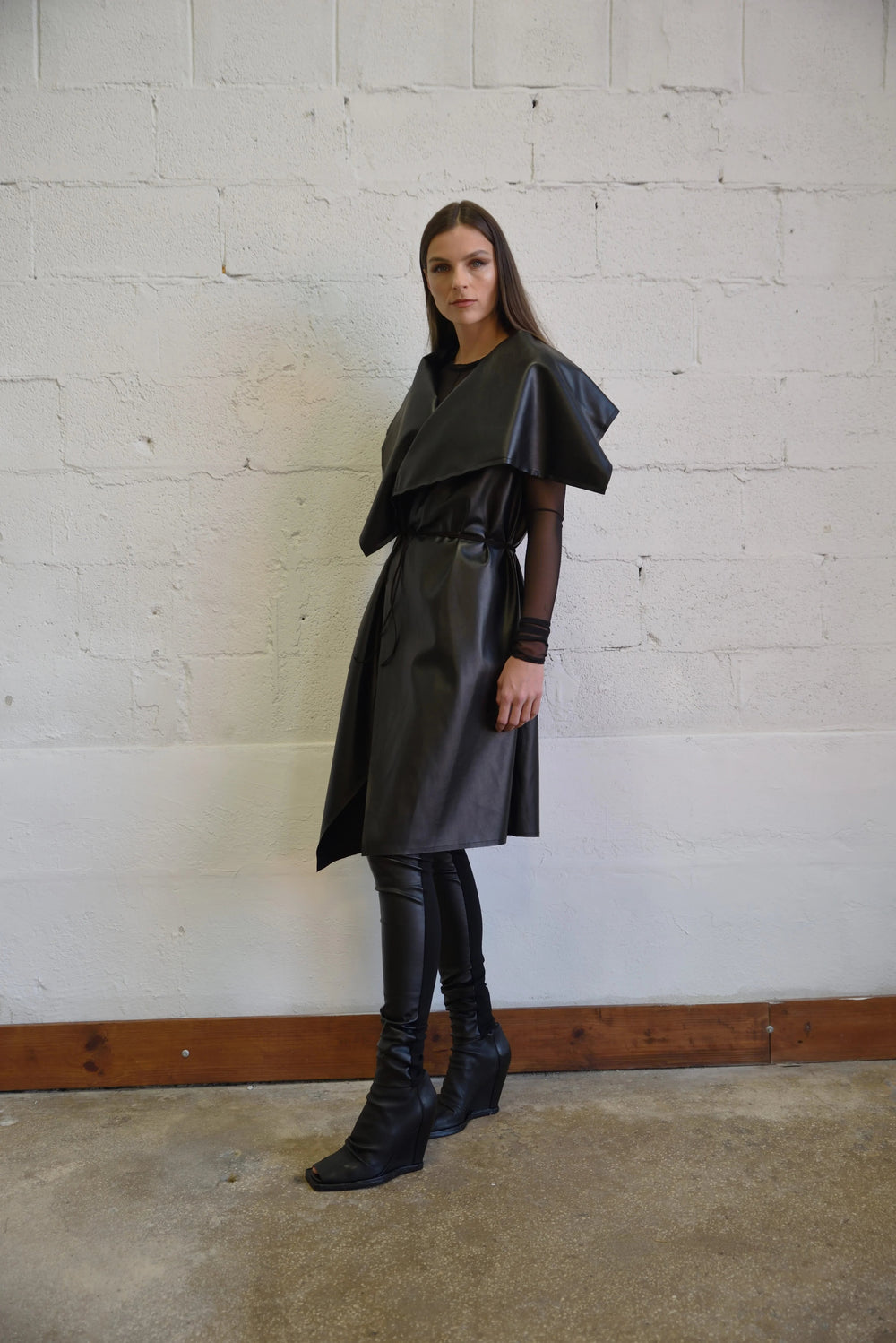 Uneven Sleeveless Coat