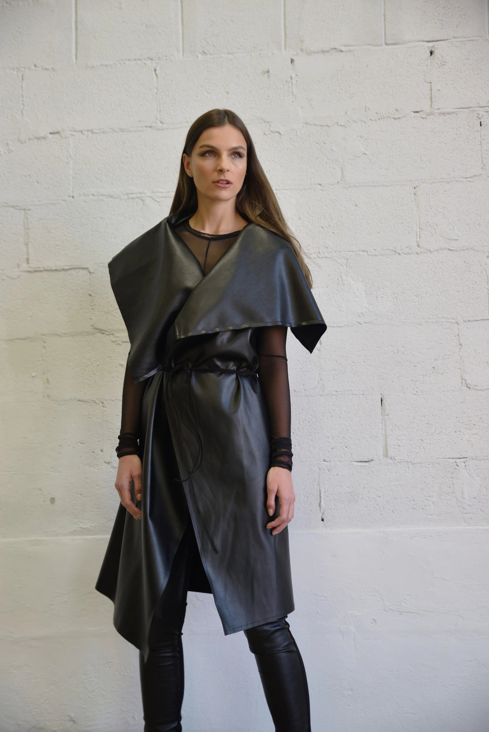 Uneven Sleeveless Coat