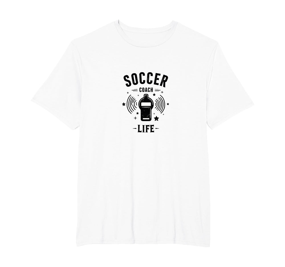 Soccer Coach Life Whistle Blowing T-Shirt - Streetwear Style for Adults