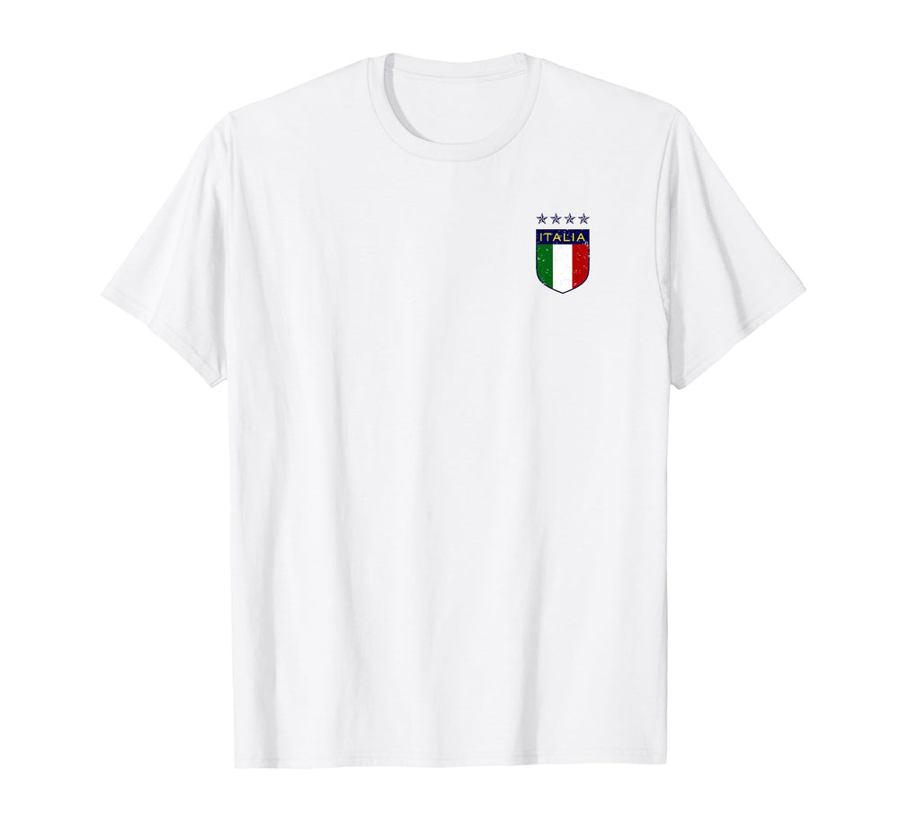 Italia Soccer Double Sided T-Shirt - Aesthetic Graphic Unisex