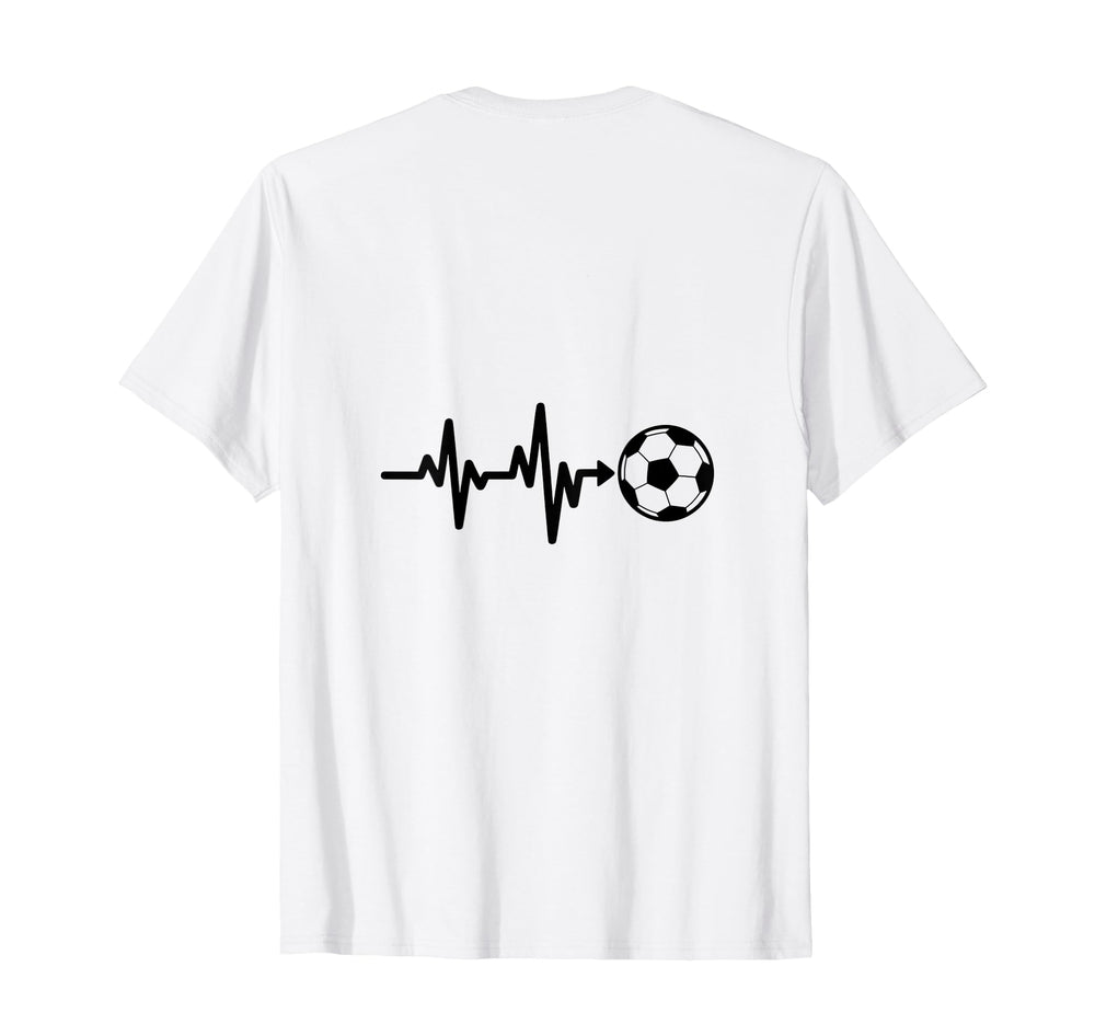 Soccer Heartbeat Football Pulse T-Shirt - Graphic Print Unisex