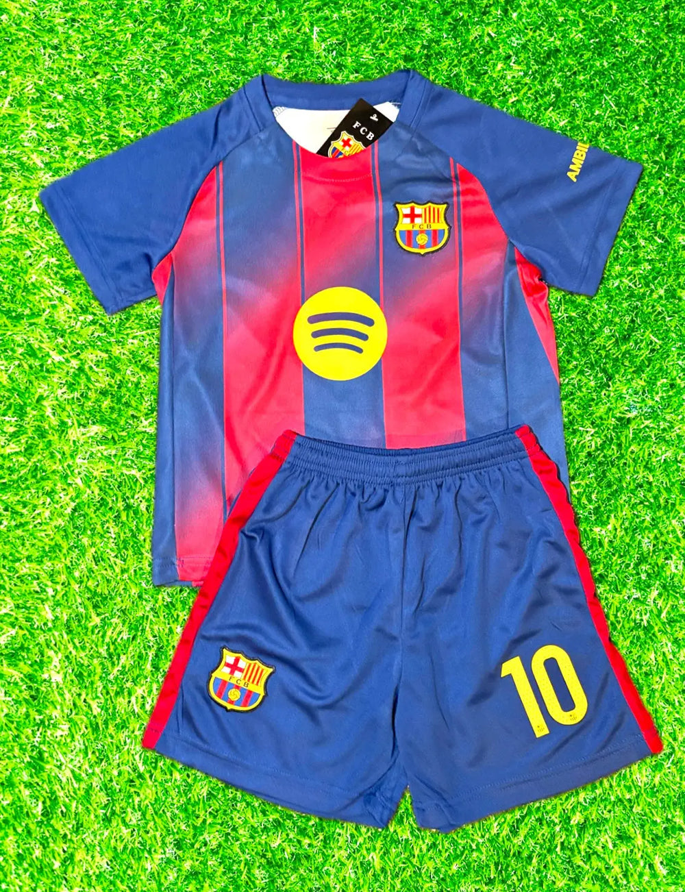 Lamine Yamal Barcelona Soccer Jersey Kids Toddler & Youth Sizes CustomKiddos.com