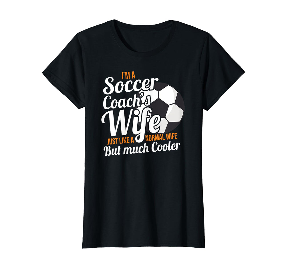 Womens Coach Wife Soccer Coach Funny T-Shirt - Minimalist Print Men Women