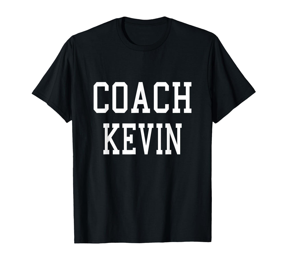Coach Kevin Custom Football Soccer T-Shirt - Fun Novelty Design Unisex