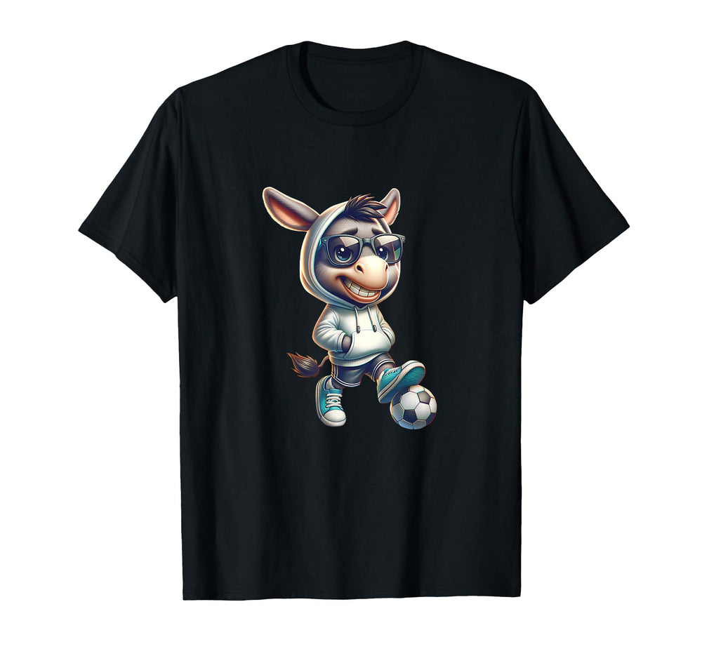 Donkey Soccer Player Shades And Vibe Hoodie - Fun Novelty Design Men Women