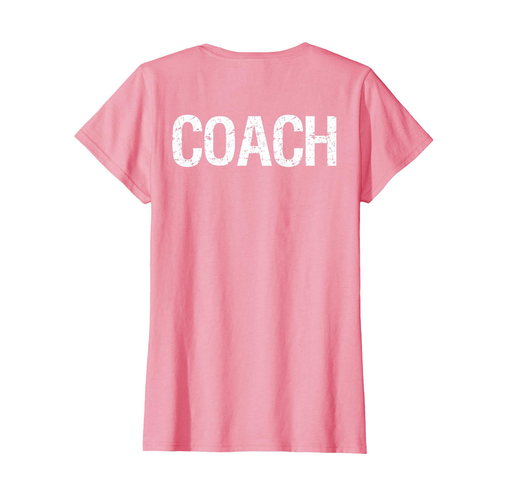 Coach Back Coaches Soccer Baseball T-Shirt - Minimalist Print for Adults