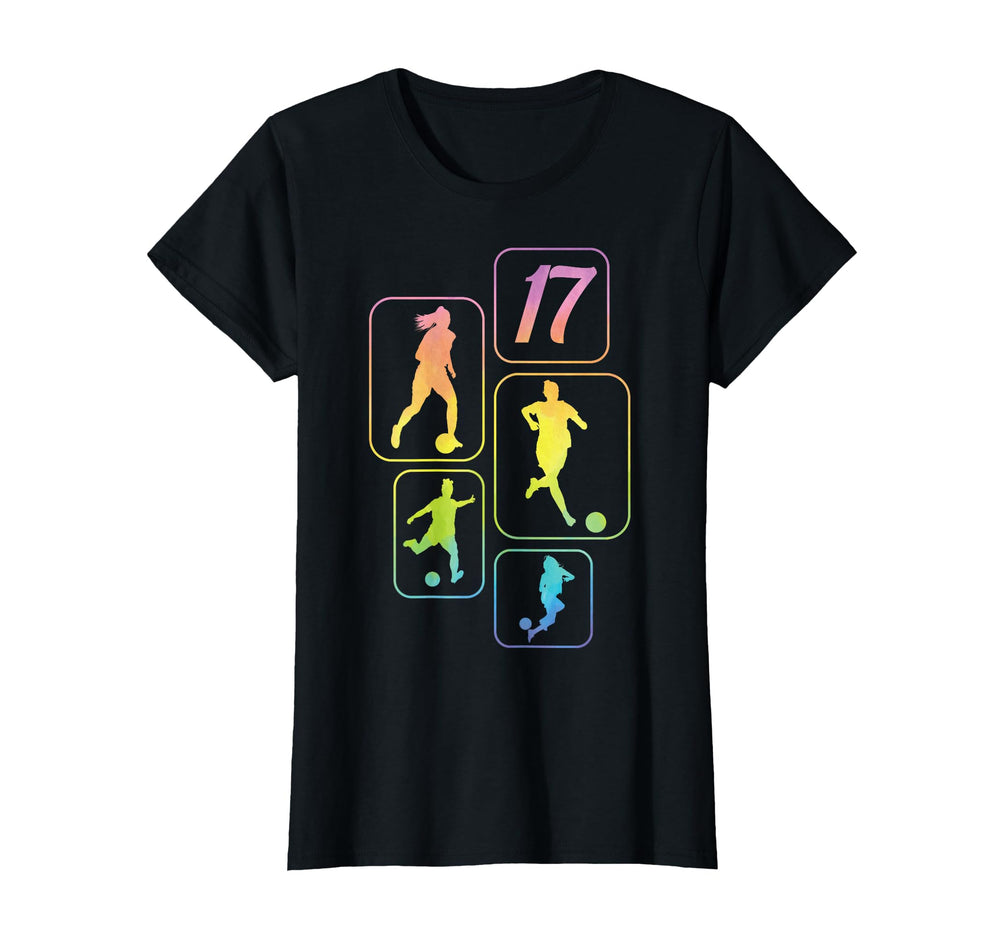 17Th Birthday Soccer Player Football T-Shirt - Fun Novelty Design Unisex