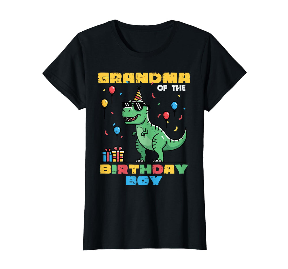 Grandma Birthday Trex Dino Party Family T-Shirt - Novelty Apparel Unisex