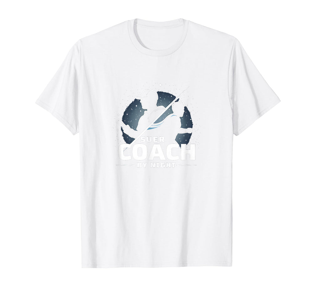 Soccer Coach Day Superhero Night Starry T-Shirt - Novelty Apparel Unisex