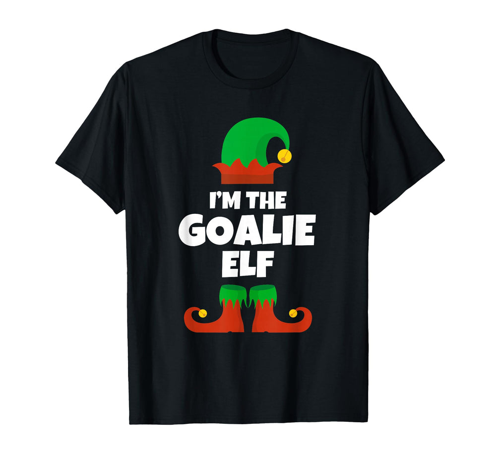 Im Goalie Elf Family Pajama Hockey T-Shirt - Fun Novelty Design Unisex