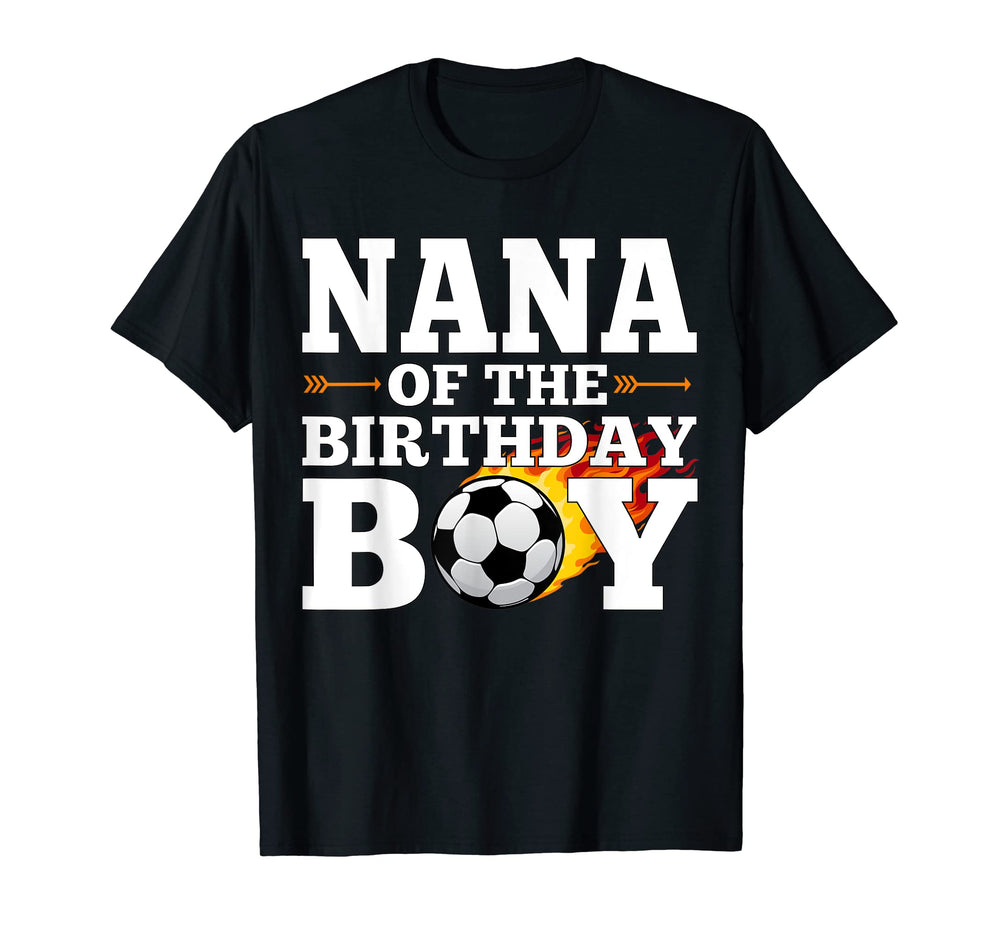 Nana Birthday Soccer Matching T-Shirt - Aesthetic Graphic for Adults