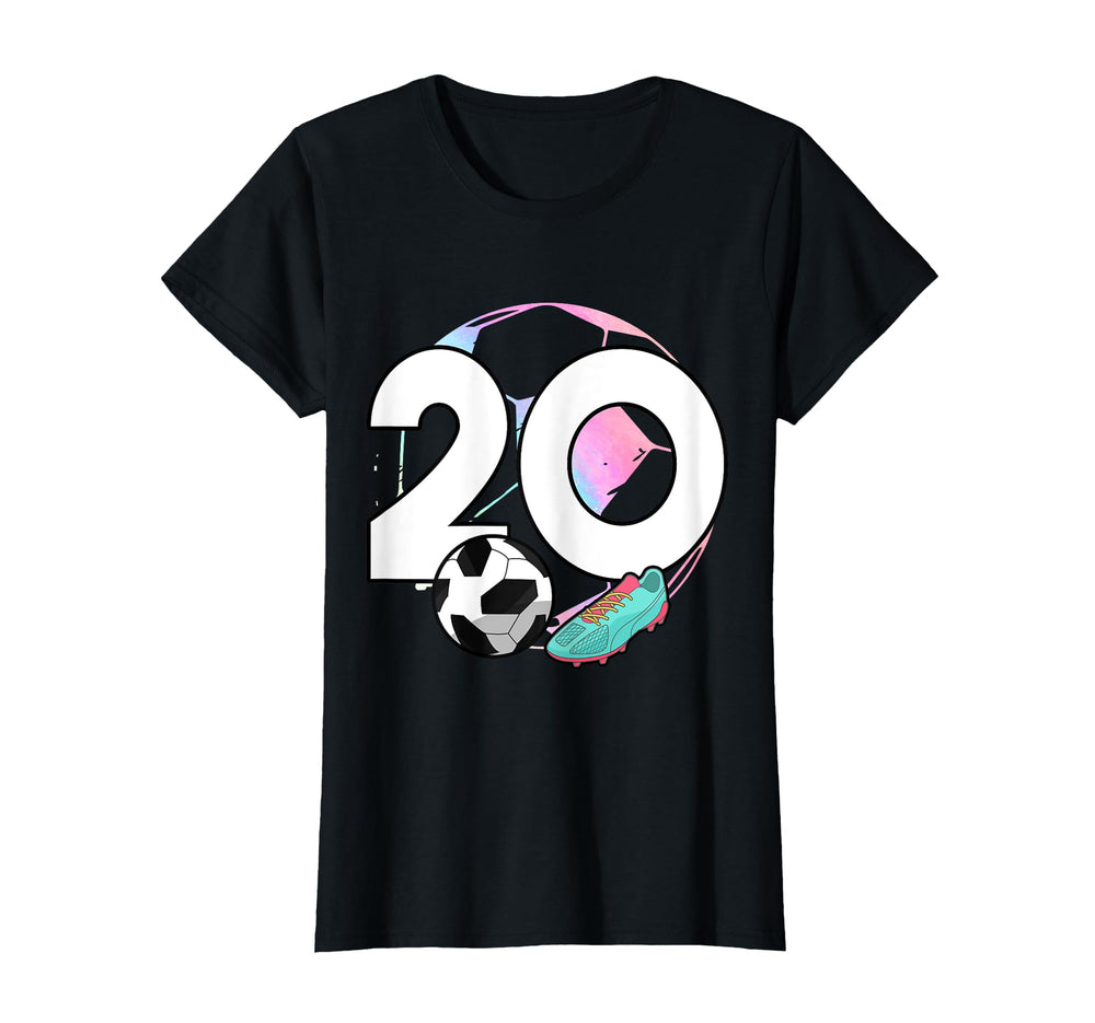 20Th Birthday Soccer Player Football 20 T-Shirt - Aesthetic Graphic Unisex