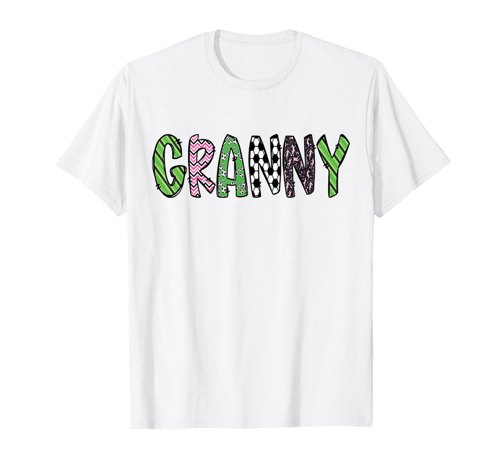 Soccer Granny Funny Soccer Birthday T-Shirt - Custom Art Print for Adults
