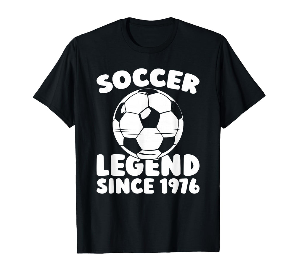 Born 1976 Sports Player Team Soccer T-Shirt - Unique Graphic for Adults