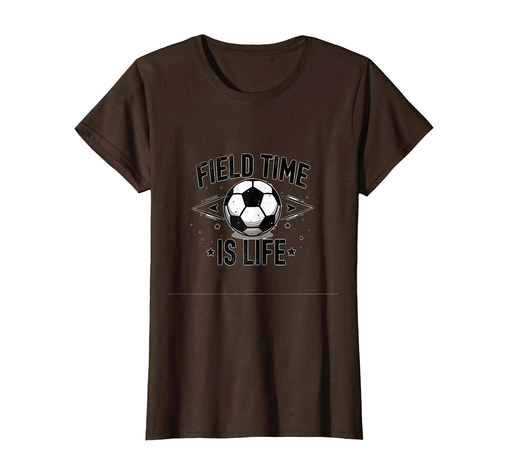 Field Time Is Life Soccer T-Shirt - Aesthetic Graphic Men Women