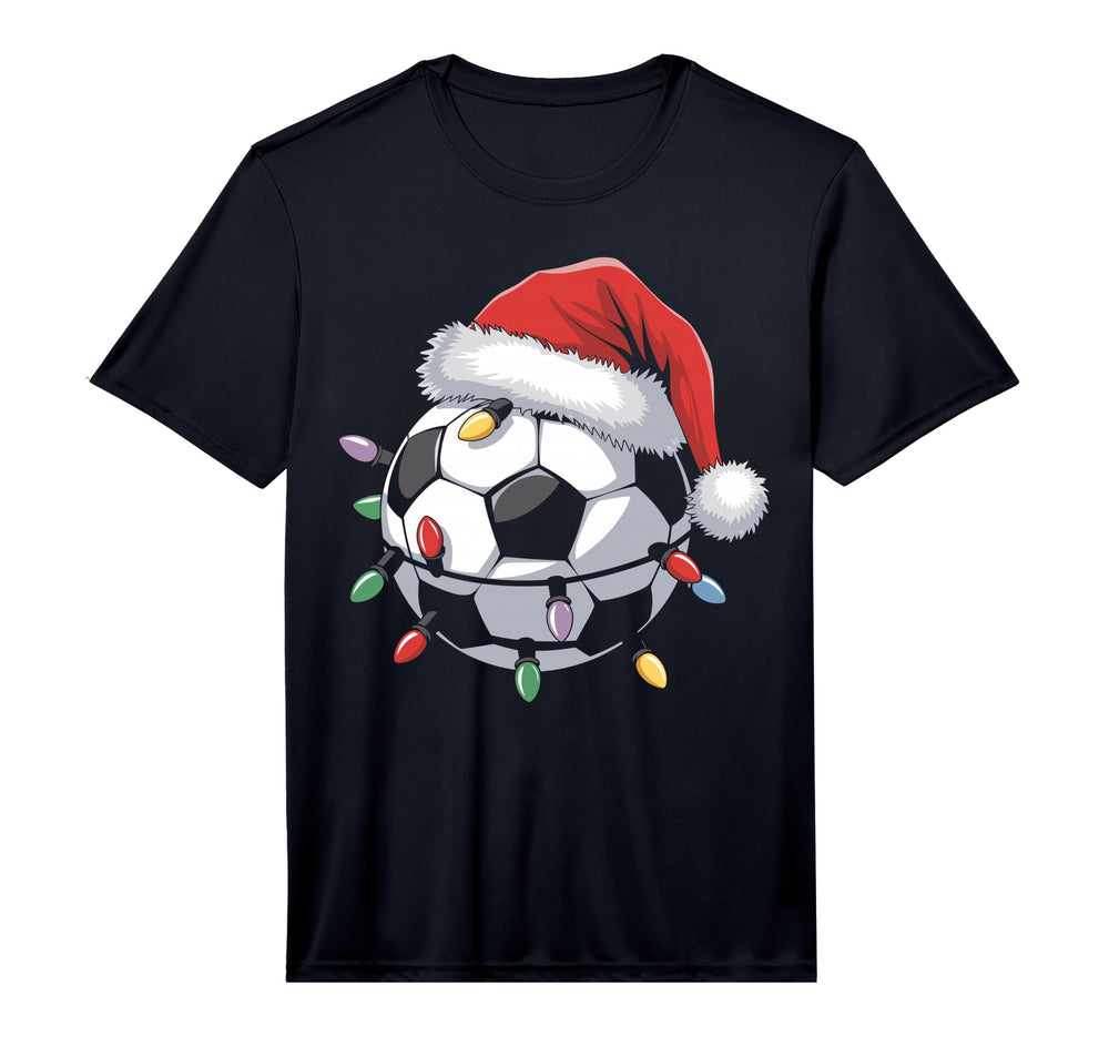Santa Soccer Ball Sports Funny T-Shirt - Streetwear Style for Adults