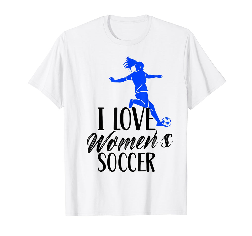I Love Womens Soccer Team Player T-Shirt - Minimalist Print Unisex