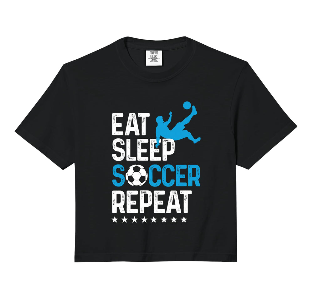 Eat Sleep Soccer Repeat Sport Player Comfort Hoodie - Graphic Print Unisex