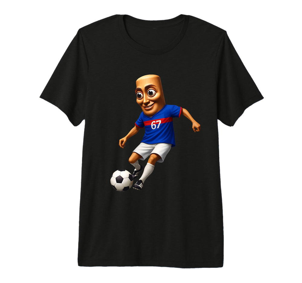 Soccer Number 67 Forward Tung Sahur Play T-Shirt - Minimalist Print Unisex