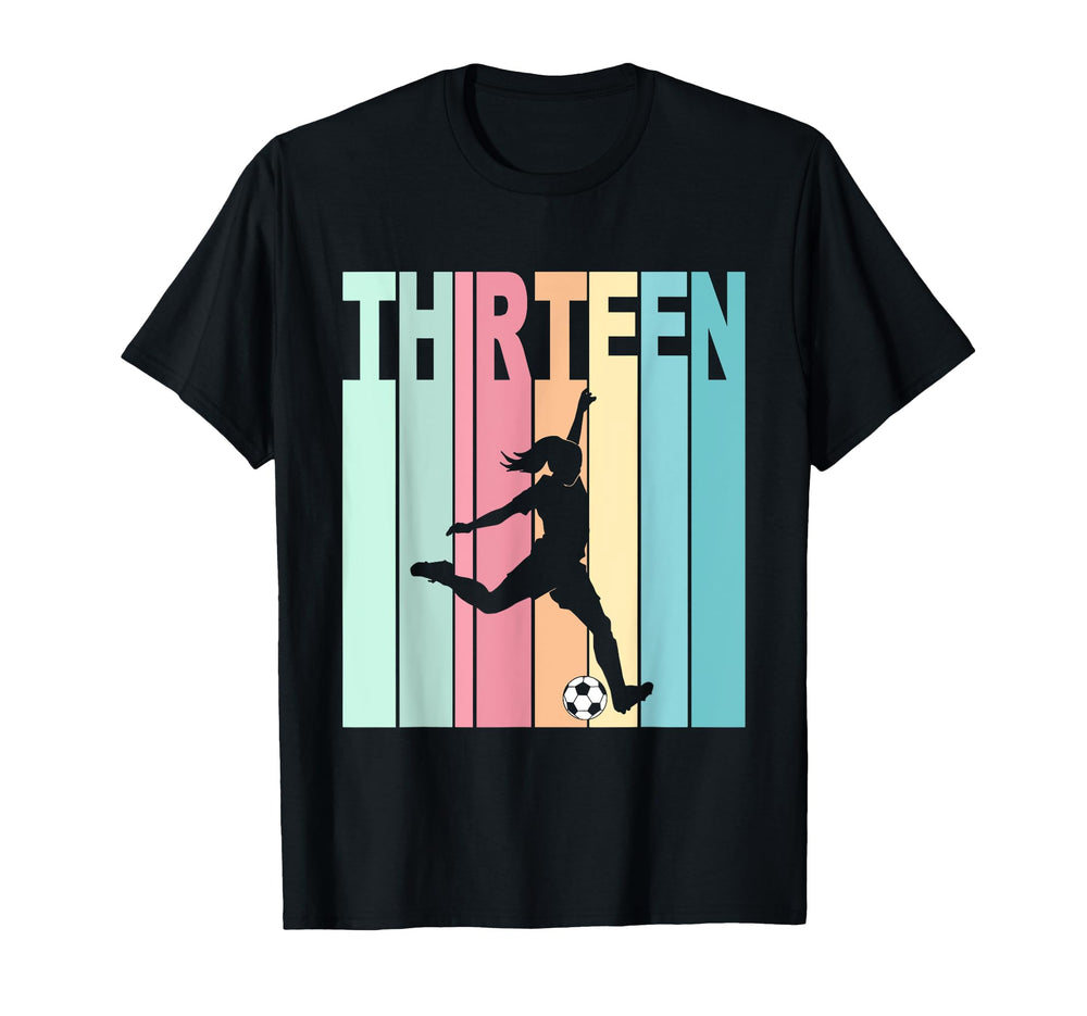 13Th Birthday Soccer Theme 13 Year Old T-Shirt - Trendy Graphic Men Women