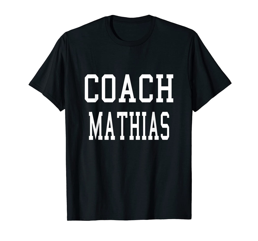 Coach Mathias Custom Football Soccer T-Shirt - Trendy Graphic Unisex