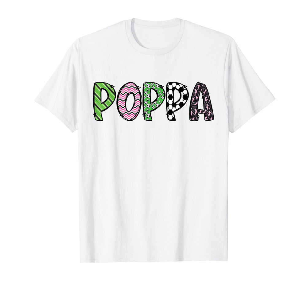 Soccer Poppa Funny Soccer Birthday T-Shirt - Streetwear Style for Adults