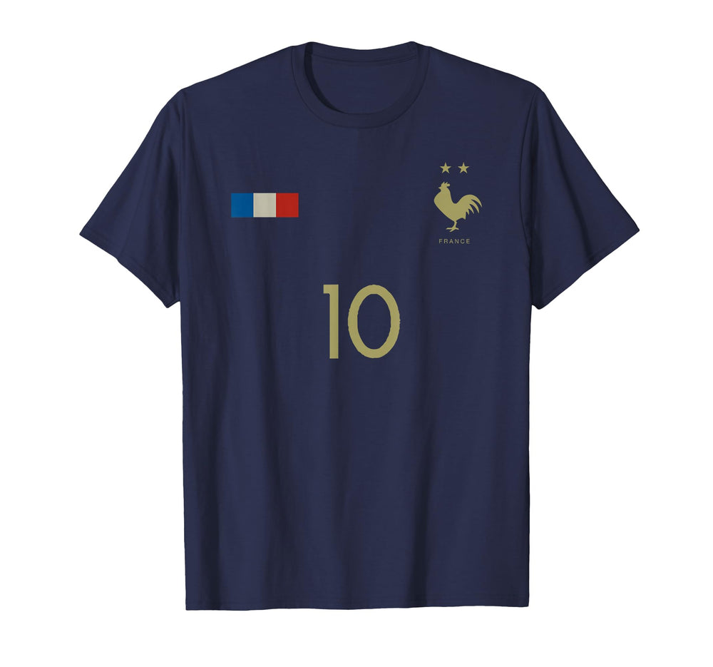 France Number 10 French Soccer T-Shirt - Aesthetic Graphic for Adults