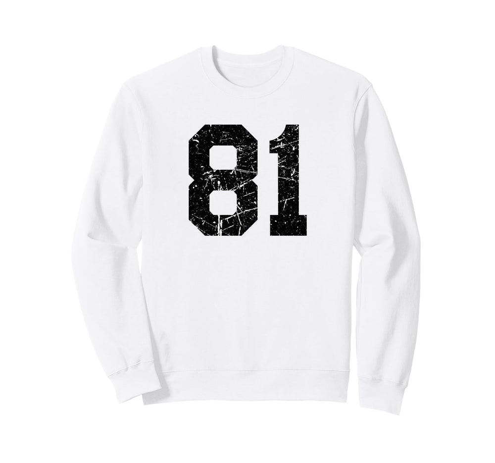 Distressed Sport Team Number Sweatshirt - Casual Everyday Wear for Adults