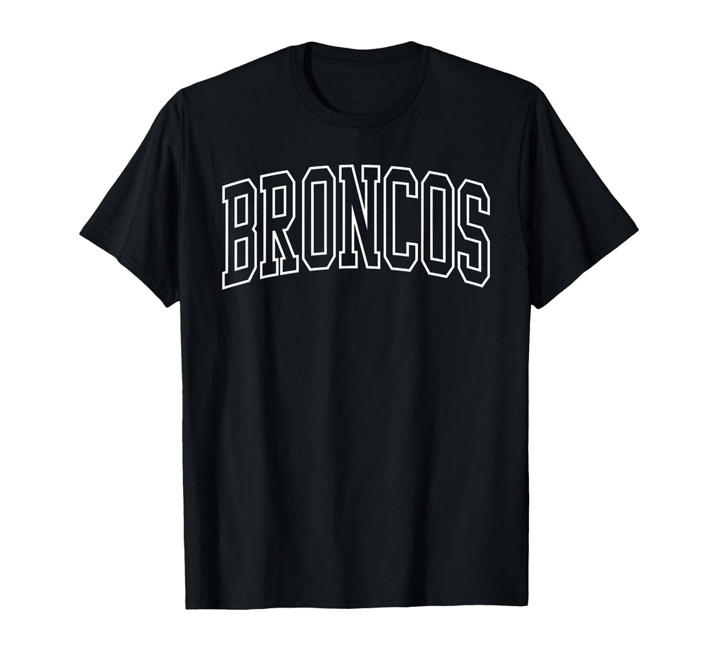 Broncos High School Spirit Fan Team T-Shirt - Streetwear Style for Adults