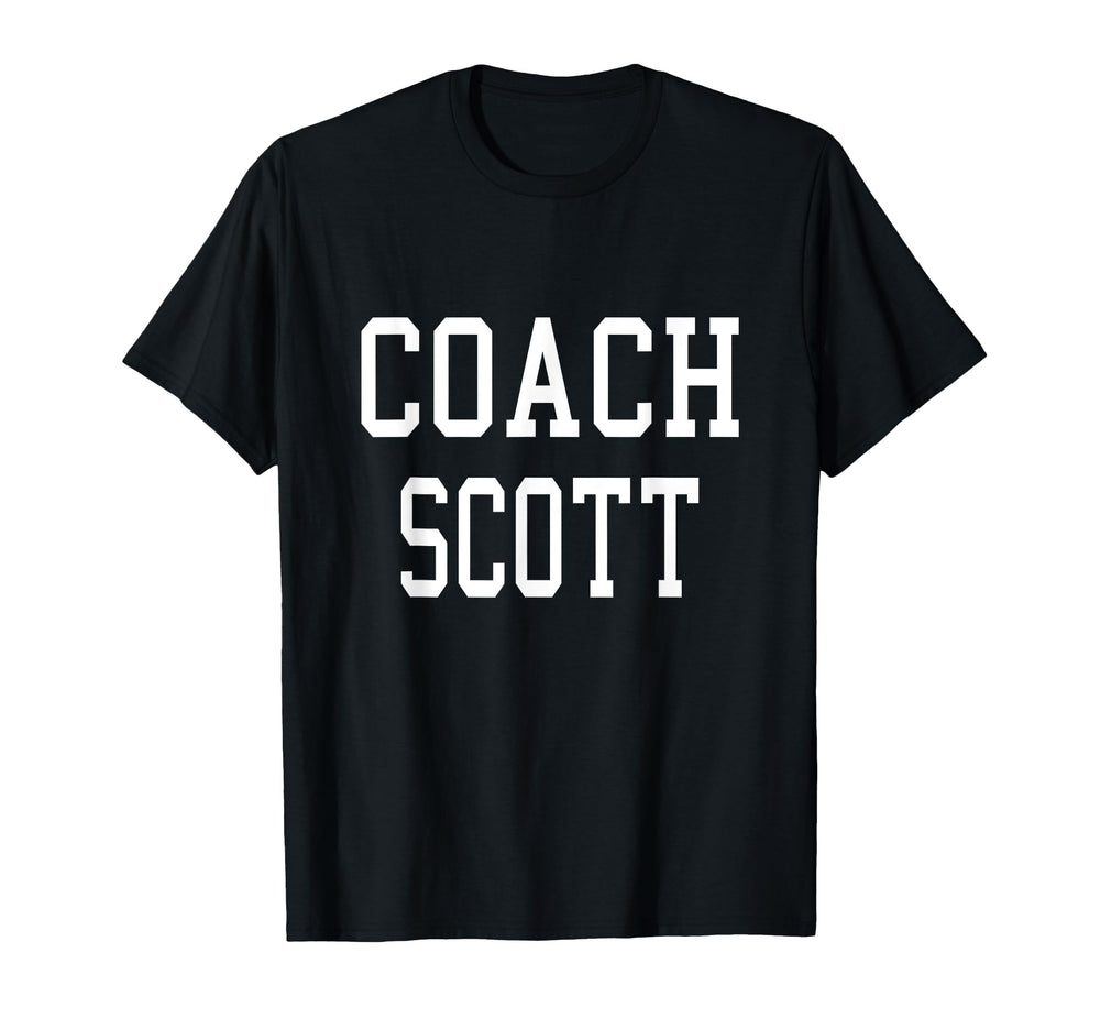 Coach Scott Custom Football Soccer T-Shirt - Trendy Graphic Men Women