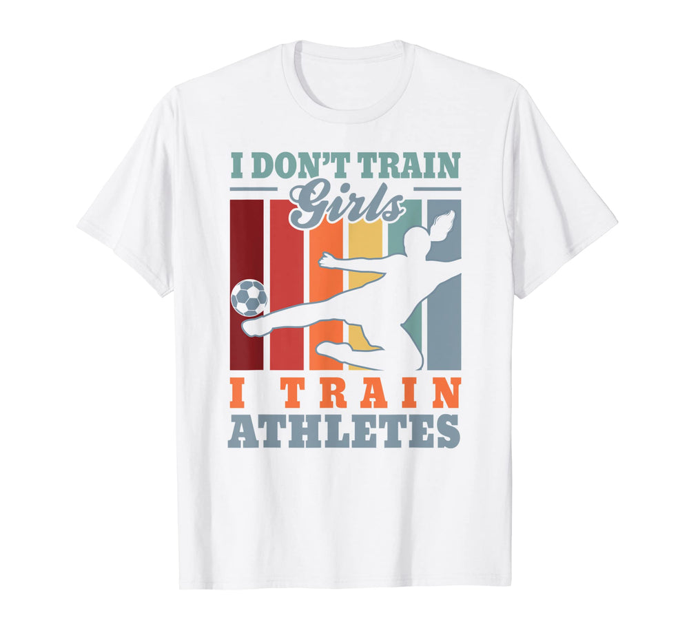 I Train Athletes Football Trainer T-Shirt - Graphic Print Men Women